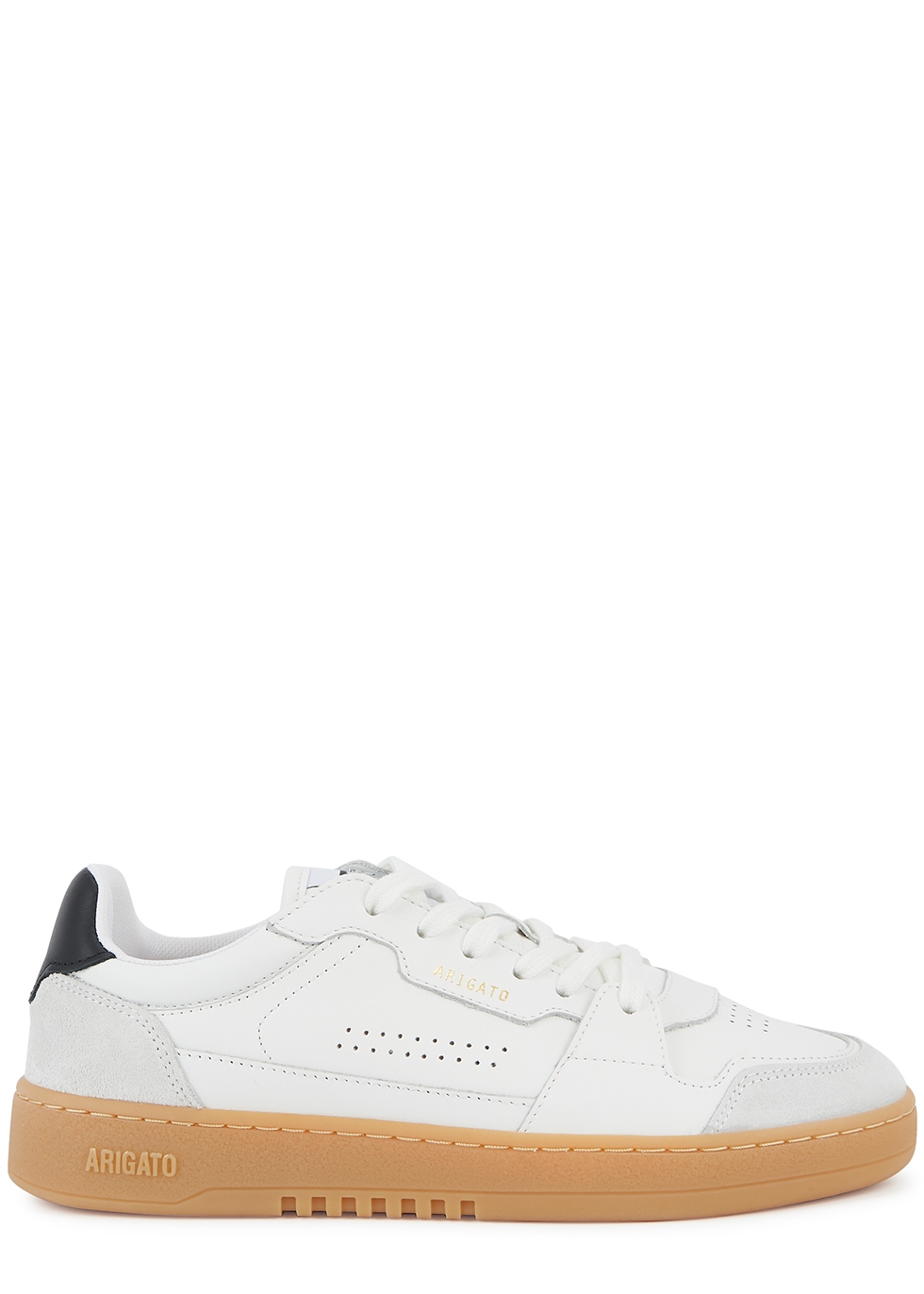 Dice white panelled leather sneakers