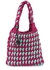 Fuchsia and mint knitted tote - JW Anderson