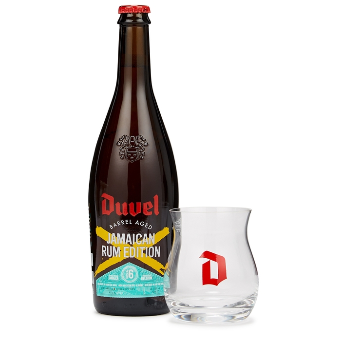DUVEL Barrel Aged Jamaican Rum Edition Belgian Beer 750ml & Glass Pack