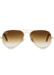 55 gold-tone aviator-style sunglasses - Ray-Ban