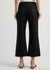Black cropped wool-blend trousers - Vince