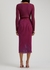 Dara two-tone ribbed-knit wrap dress - Diane von Furstenberg