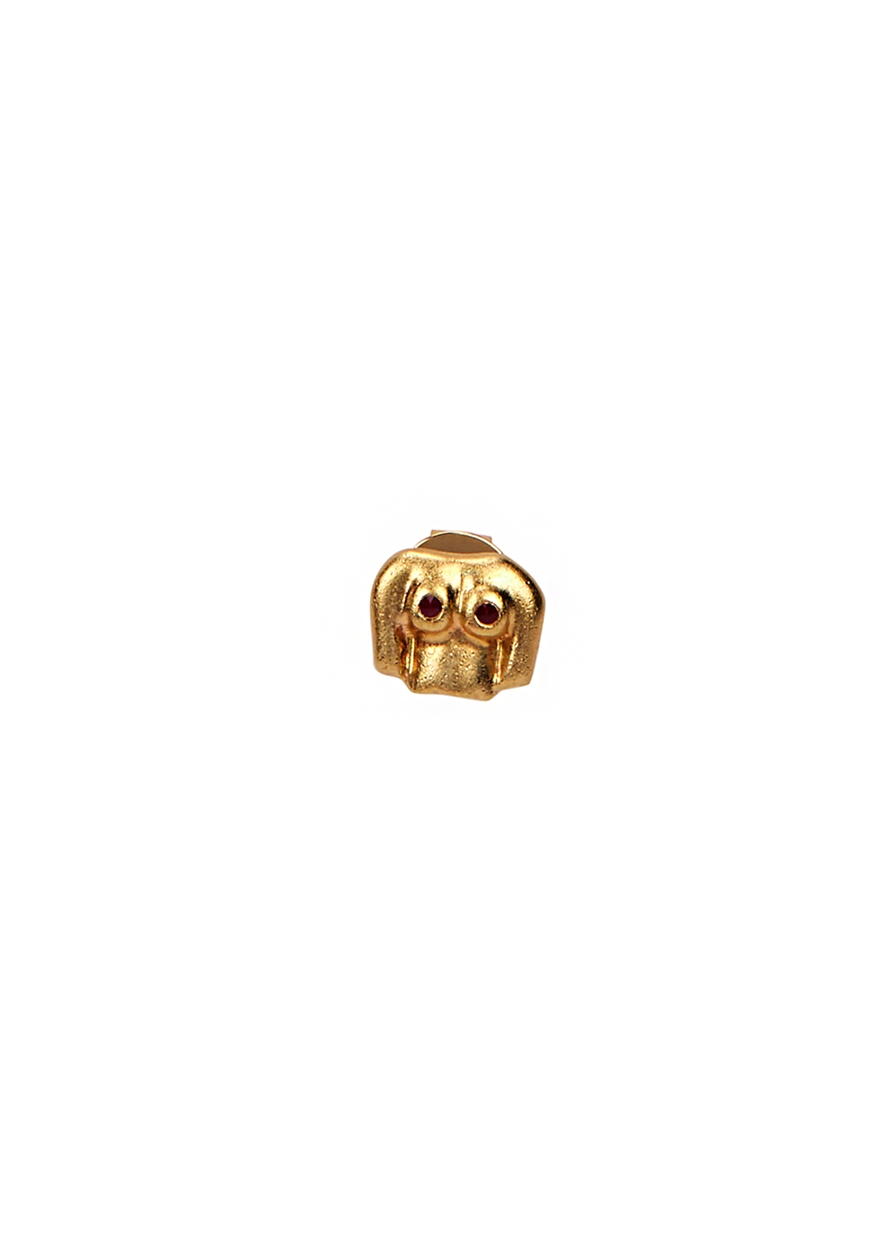 Rubies Boobies 9kt gold-plated stud earring