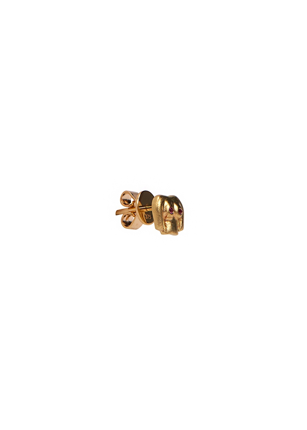 Anissa Kermiche Rubies Boobies 9kt gold-plated stud earring 