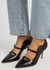 Maureen 70 black leather mules - Malone Souliers