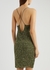 Mindi olive sequin-embellished dress - Retrofête