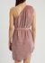 Ella pink one-shoulder sequin mini dress - Retrofête