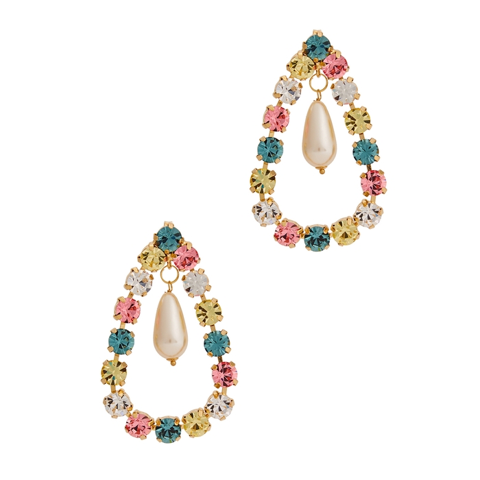 Rosantica Pastello Crystal-embellished Drop Earrings
