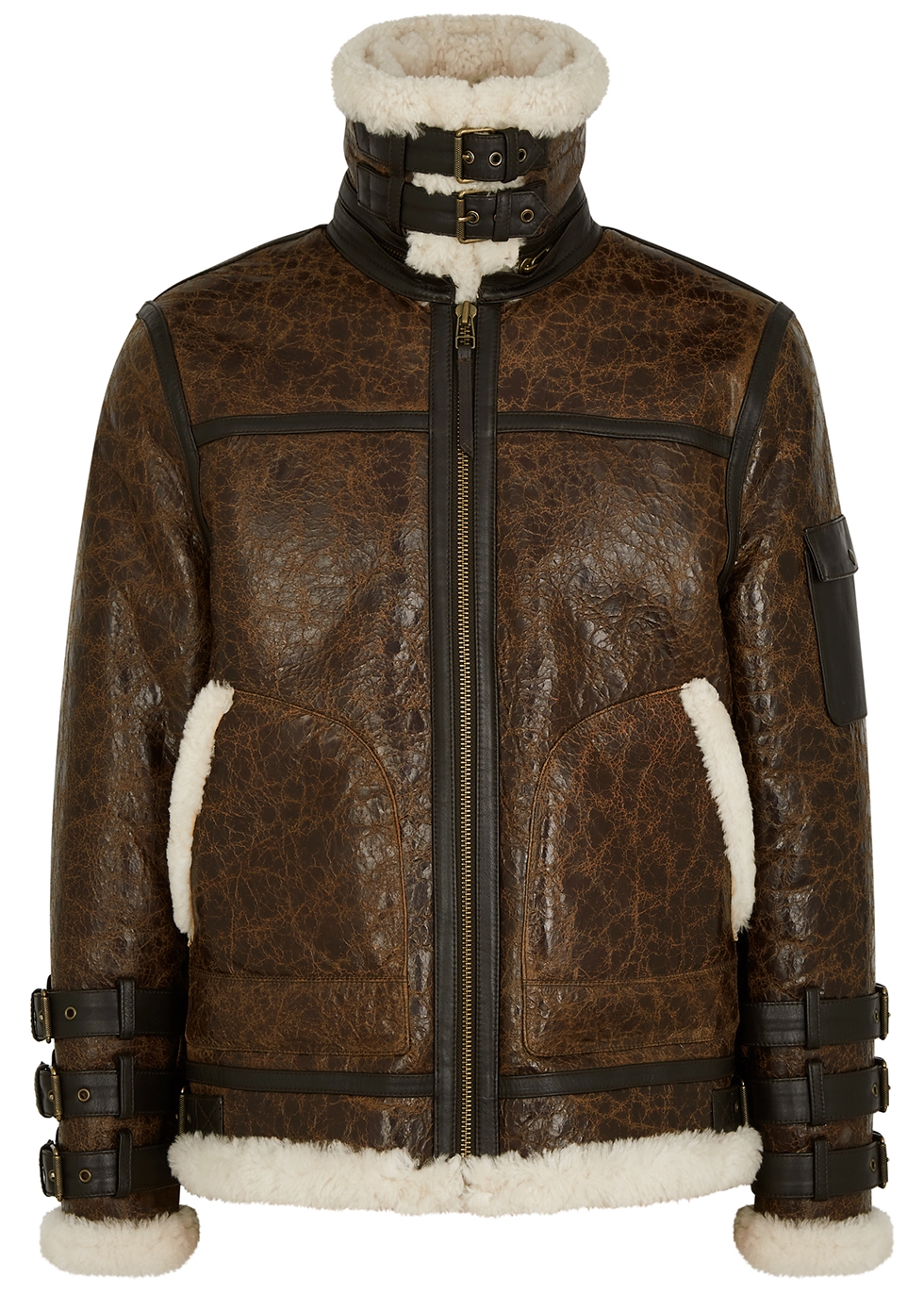 BODA SKINS Hunter 3.0 brown shearling jacket