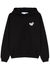 Zebra Arrow black hooded cotton sweatshirt - Off-White