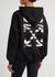 Zebra Arrow black hooded cotton sweatshirt - Off-White