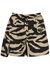 Zebra-print shell shorts - Off-White