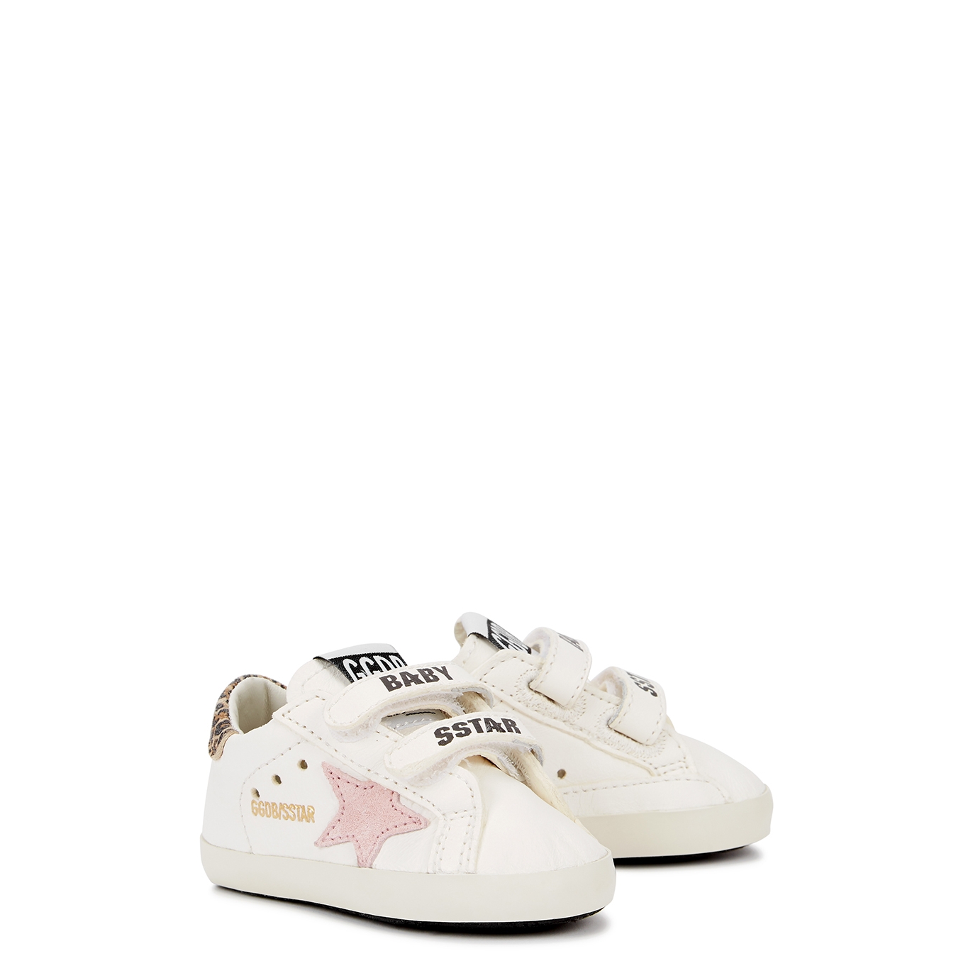 Golden Goose Kids Baby School White Leather Sneakers - Off White - .5 New Brn