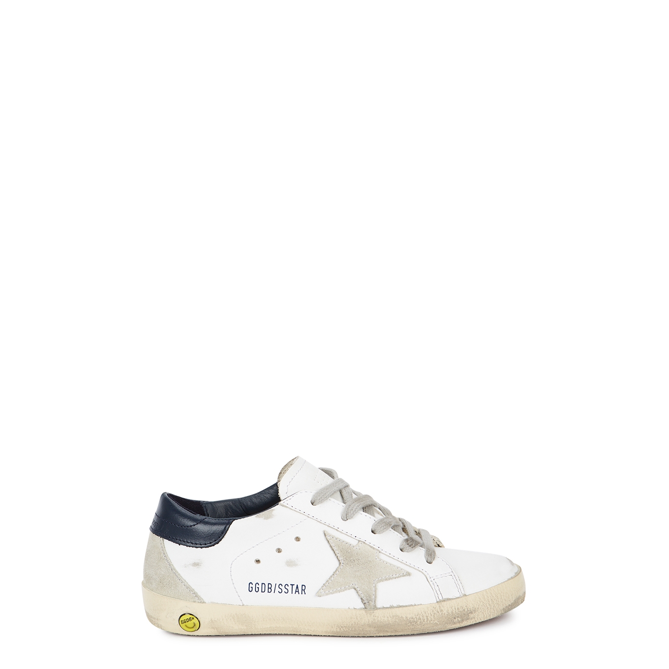 Golden Goose Kids Superstar White Leather Sneakers (IT28-IT35) - White & Other - 10 Junior