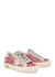KIDS May pink glittered suede sneakers (IT20-IT27) - Golden Goose