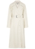 Ivory belted vegan leather trench coat - 3.1 Phillip Lim