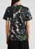 Black floral-print cotton T-shirt - 3.1 Phillip Lim