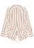 Striped open-back matte shell shirt - 3.1 Phillip Lim