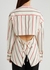 Striped open-back matte shell shirt - 3.1 Phillip Lim