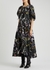 Black floral-print crepe midi dress - 3.1 Phillip Lim
