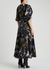 Black floral-print crepe midi dress - 3.1 Phillip Lim
