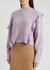 Lofty lilac ruffle-trimmed knitted jumper - 3.1 Phillip Lim