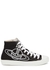 Black orb-print canvas high-top sneakers - Vivienne Westwood