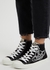 Black orb-print canvas high-top sneakers - Vivienne Westwood