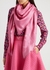 Pink logo-jacquard silk-blend scarf - Valentino Garavani