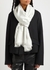 VLogo silver metallic-weave silk-blend scarf - Valentino