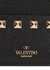 Valentino Garavani Rockstud black leather card holder - Valentino