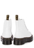 Sinclair white leather flatform ankle boots - Dr Martens