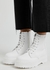 Jadon II white vegan leather flatform ankle boots - Dr Martens