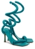 Stretch Curl 90 turquoise leather sandals - Bottega Veneta