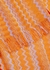 Orange zigzag wool-blend cape - Missoni