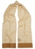 Metallic gold zigzag fine-knit scarf - Missoni