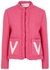 Pink wool-blend tweed jacket - Valentino