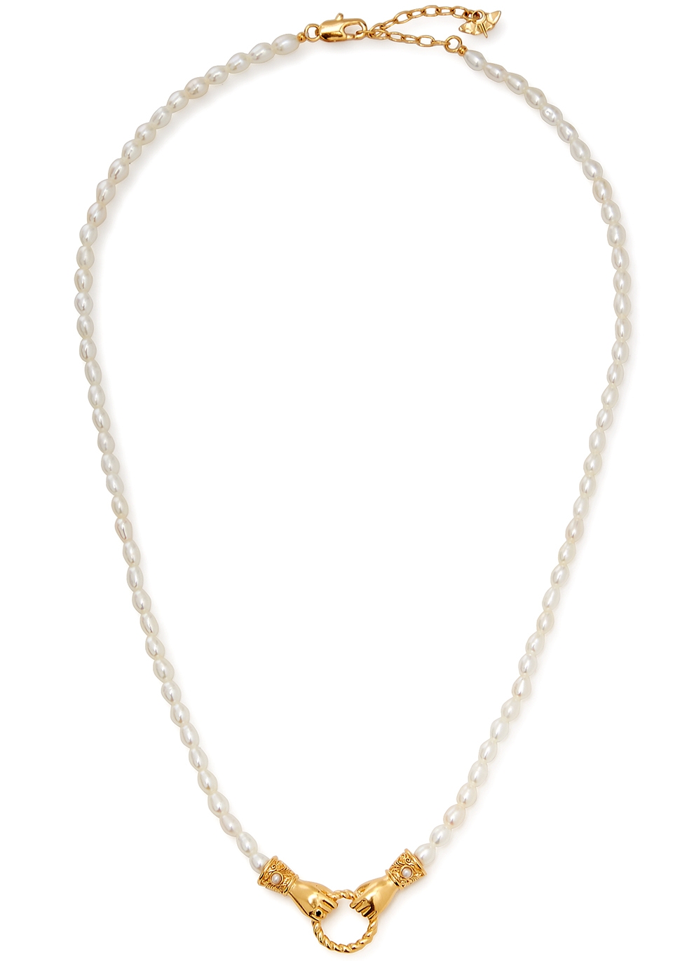 Missoma X Harris Reed In Good Hands pearl necklace - Harvey Nichols