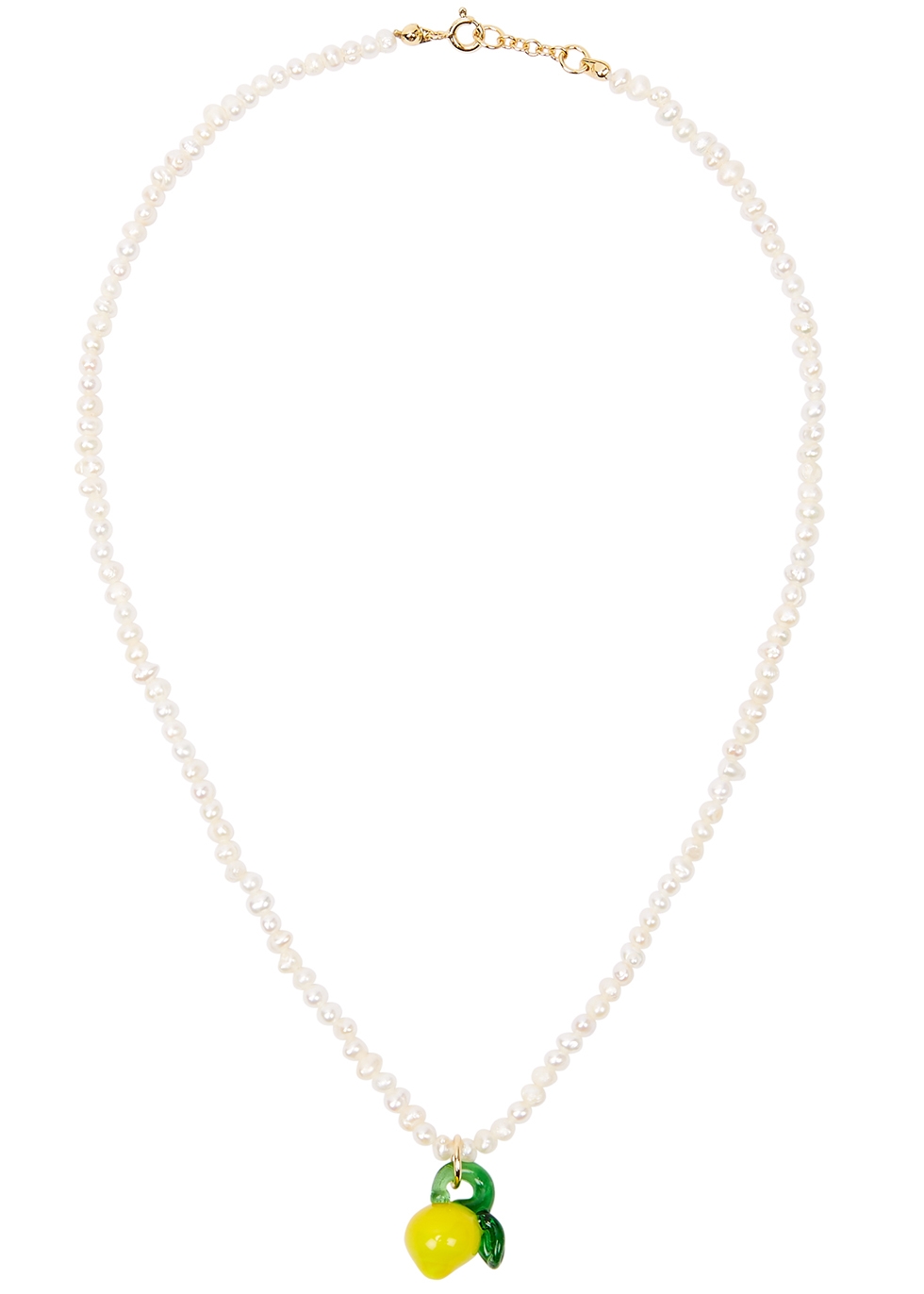 Lemon pearl necklace