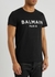 Black logo-print cotton T-shirt - Balmain