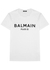 White logo-print cotton T-shirt - Balmain