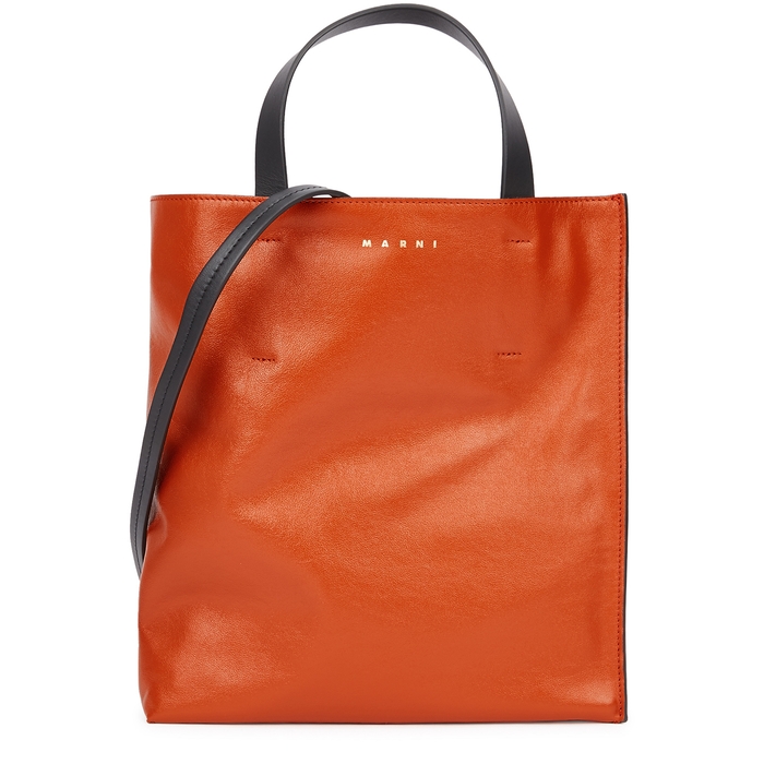 Marni Museo Small Two-tone Leather Tote
