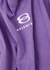 Purple logo-embroidered cotton T-shirt - Balenciaga