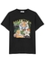 Black tiger-print cotton T-shirt - Balenciaga