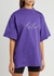 Bébé purple embellished cotton T-shirt - Balenciaga