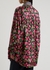 Floral-print reversible satin shirt - Balenciaga