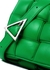 Padded Cassette Intrecciato green leather cross-body bag - Bottega Veneta