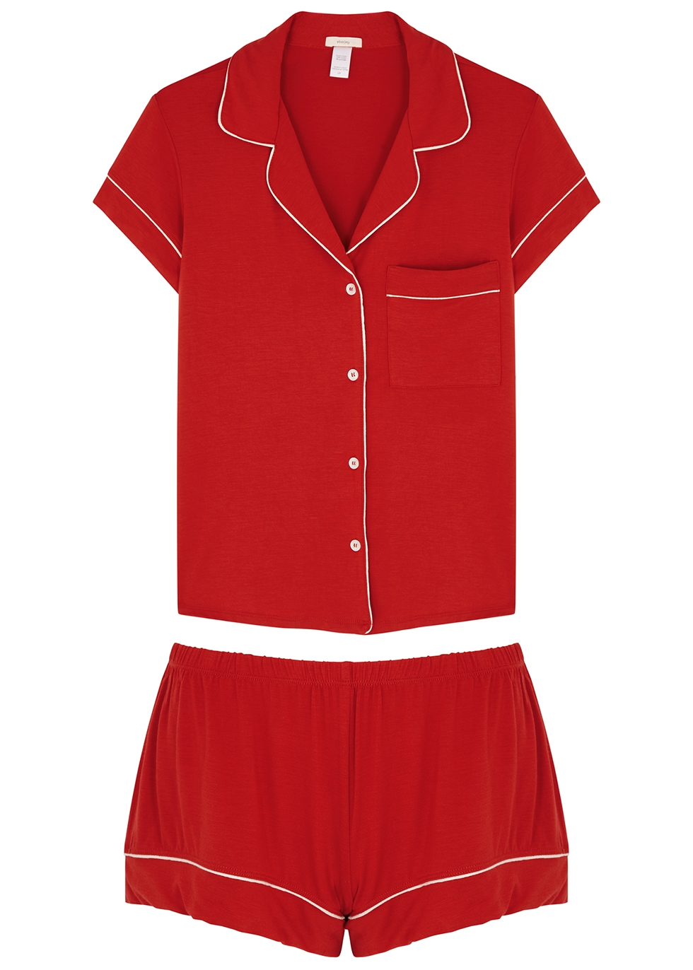 Gisele red jersey pyjama set