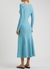 Paige blue space-dyed ribbed-knit midi dress - ANNA QUAN