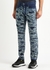 Blue distressed slim-leg jeans - Givenchy